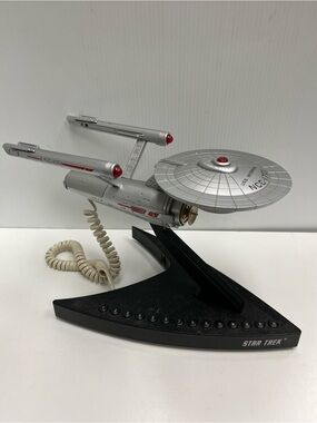 Vintage TeleMania Star Trek USS Enterprise Telephone Collectible 1993 NCC-1701